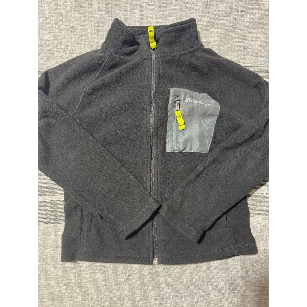 Eddie Bauer Kids Fleece‎ Jacket Full Zip Gray Size S/P (6/7) Outerwear